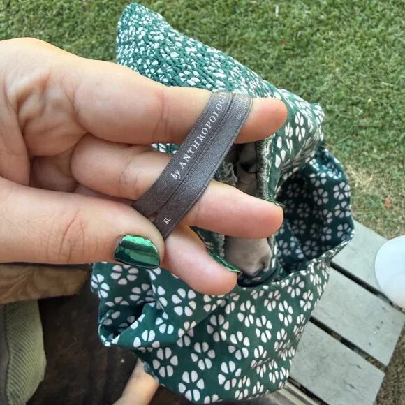 Anthropologie Green Floral Dress (Size XL) - Picture 3 of 4